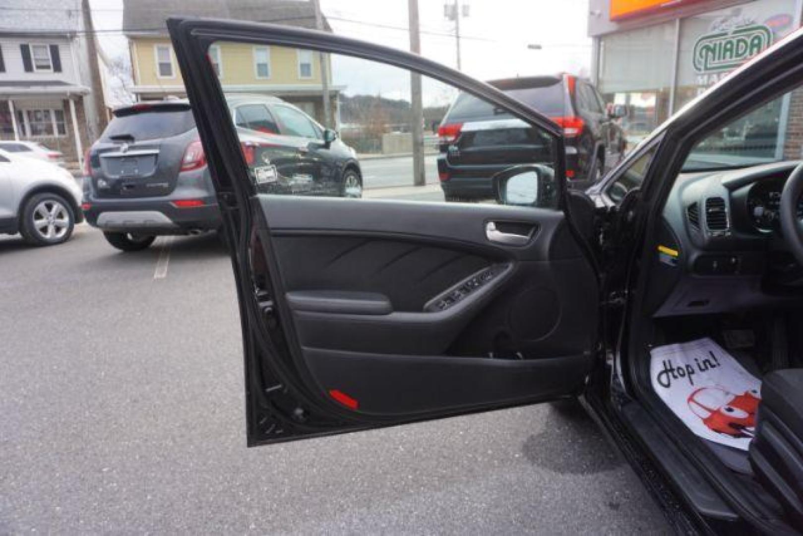 2017 Aurora Black /Black, cloth Kia Forte LX 6A (3KPFK4A75HE) with an 2.0L L4 DOHC 16V engine, 6-Speed Automatic transmission, located at 312 Centre Ave, Schuylkill Haven, PA, 17972, (570) 593-5278, 40.638130, -76.177383 - Photo#23