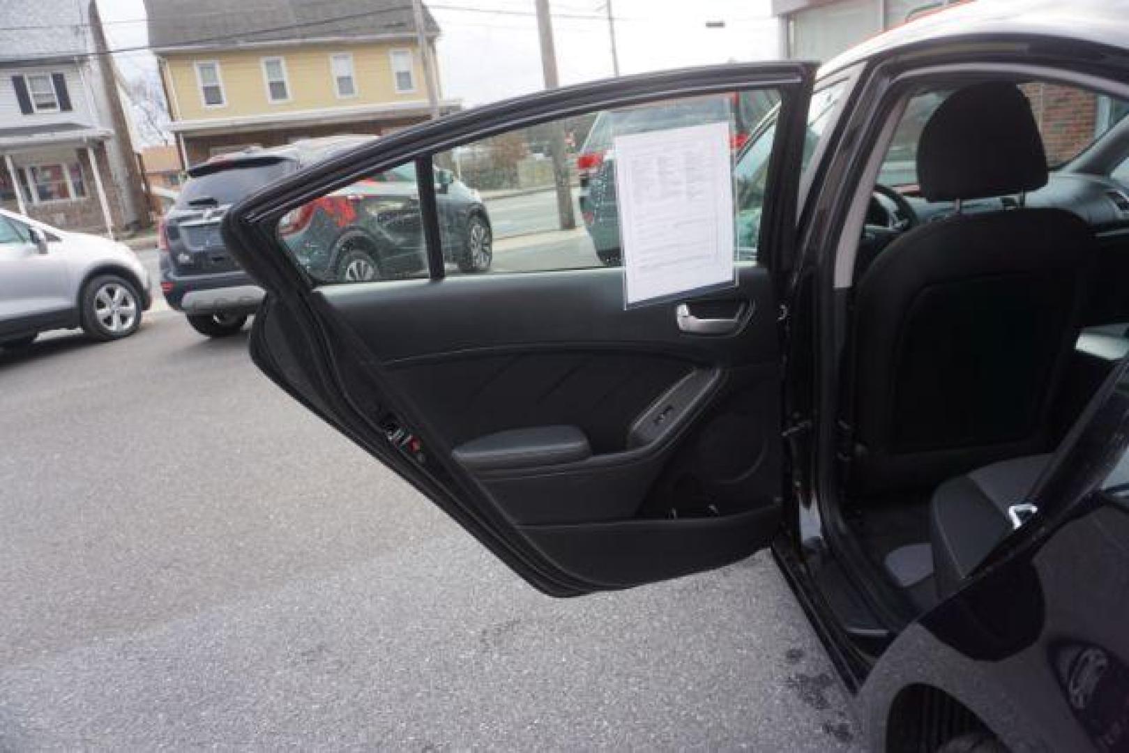 2017 Aurora Black /Black, cloth Kia Forte LX 6A (3KPFK4A75HE) with an 2.0L L4 DOHC 16V engine, 6-Speed Automatic transmission, located at 312 Centre Ave, Schuylkill Haven, PA, 17972, (570) 593-5278, 40.638130, -76.177383 - Photo#36