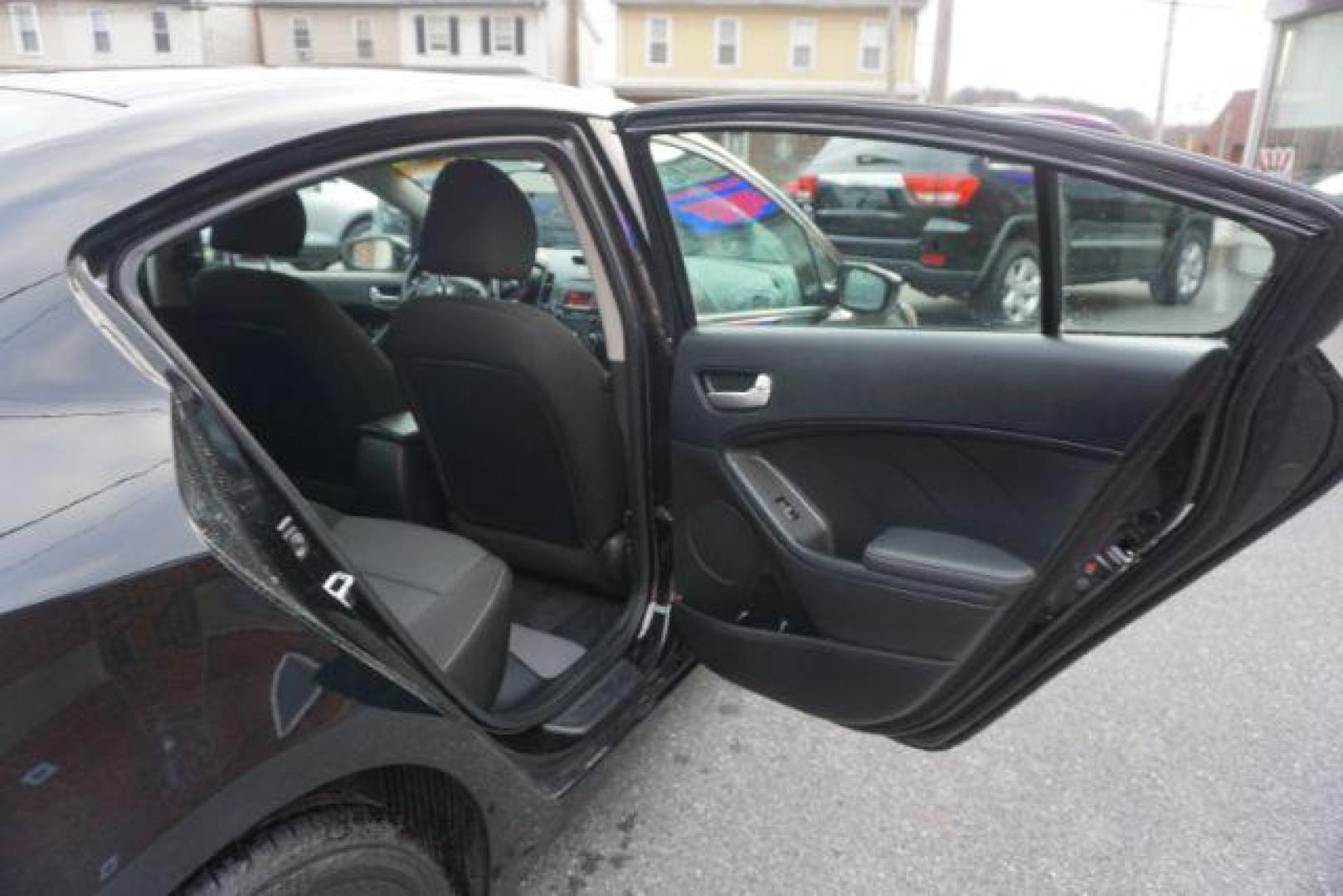 2017 Aurora Black /Black, cloth Kia Forte LX 6A (3KPFK4A75HE) with an 2.0L L4 DOHC 16V engine, 6-Speed Automatic transmission, located at 312 Centre Ave, Schuylkill Haven, PA, 17972, (570) 593-5278, 40.638130, -76.177383 - Photo#47