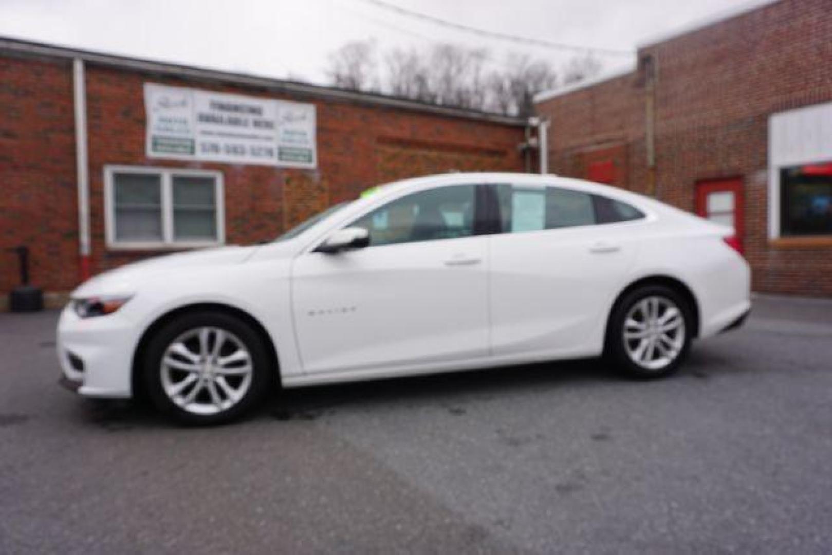 2017 Summit White /Jet Black, premium cloth Chevrolet Malibu 1LT (1G1ZE5ST3HF) with an 1.5L L4 DOHC 16V engine, 6-Speed Automatic transmission, located at 312 Centre Ave, Schuylkill Haven, PA, 17972, (570) 593-5278, 40.638130, -76.177383 - Photo#0