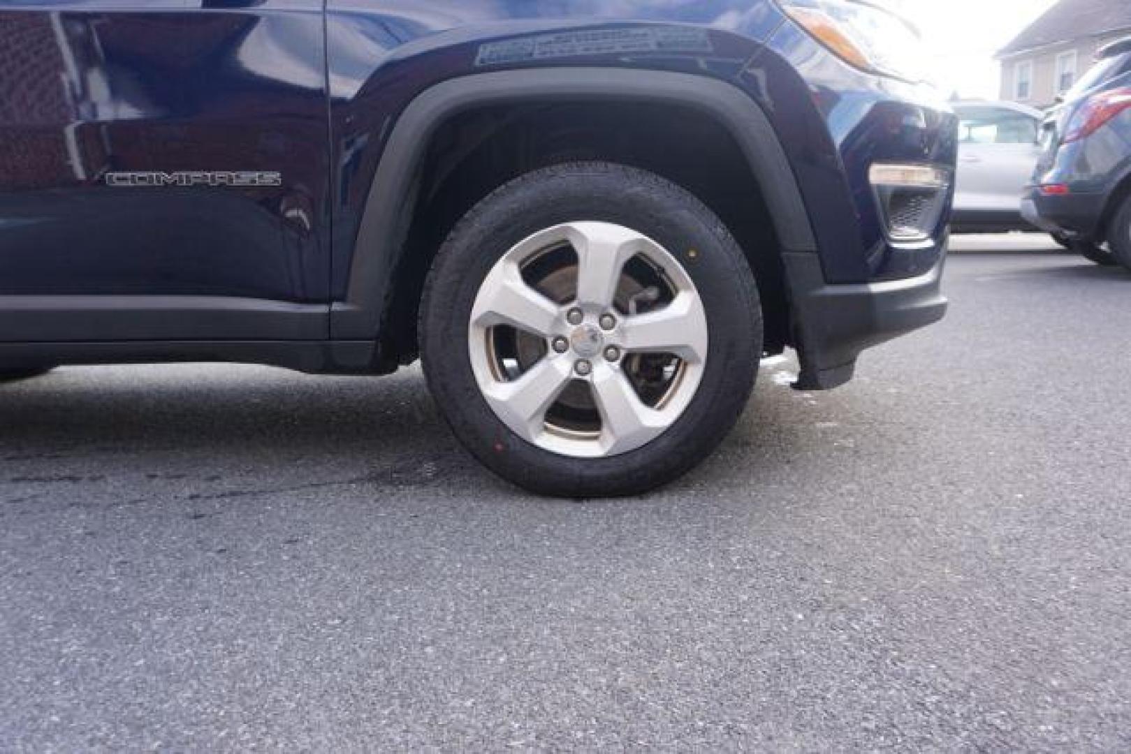 2018 Jazz Blue Pearl Coat/Black Clear Coat /leather Jeep Compass Latitude 4WD (3C4NJDBB3JT) with an 2.4L L4 DOHC 16V engine, located at 312 Centre Ave, Schuylkill Haven, PA, 17972, (570) 593-5278, 40.638130, -76.177383 - luggage rack - Photo#9