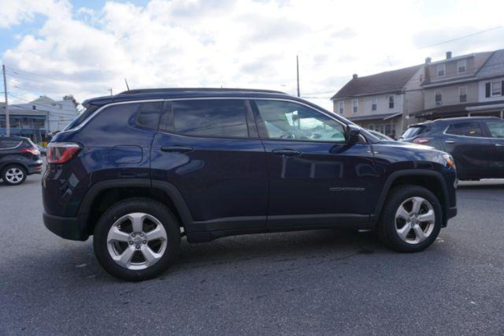 2018 Jazz Blue Pearl Coat/Black Clear Coat /leather Jeep Compass Latitude 4WD (3C4NJDBB3JT) with an 2.4L L4 DOHC 16V engine, located at 312 Centre Ave, Schuylkill Haven, PA, 17972, (570) 593-5278, 40.638130, -76.177383 - luggage rack - Photo#11