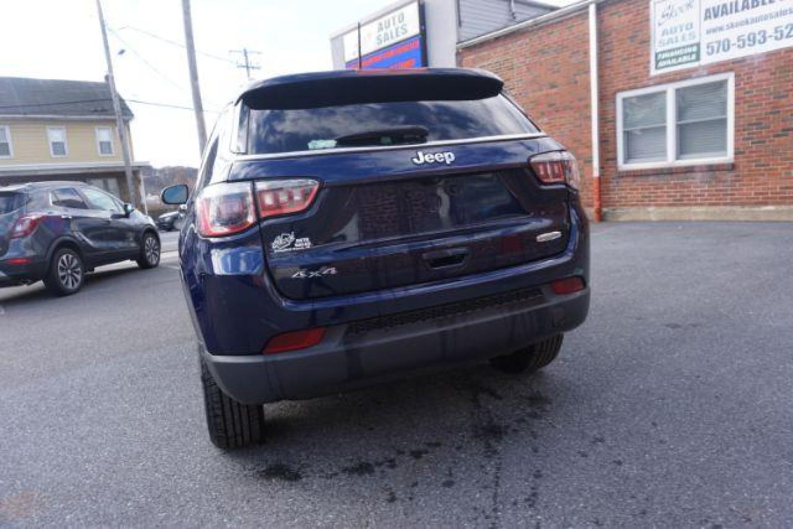 2018 Jazz Blue Pearl Coat/Black Clear Coat /leather Jeep Compass Latitude 4WD (3C4NJDBB3JT) with an 2.4L L4 DOHC 16V engine, located at 312 Centre Ave, Schuylkill Haven, PA, 17972, (570) 593-5278, 40.638130, -76.177383 - luggage rack - Photo#15