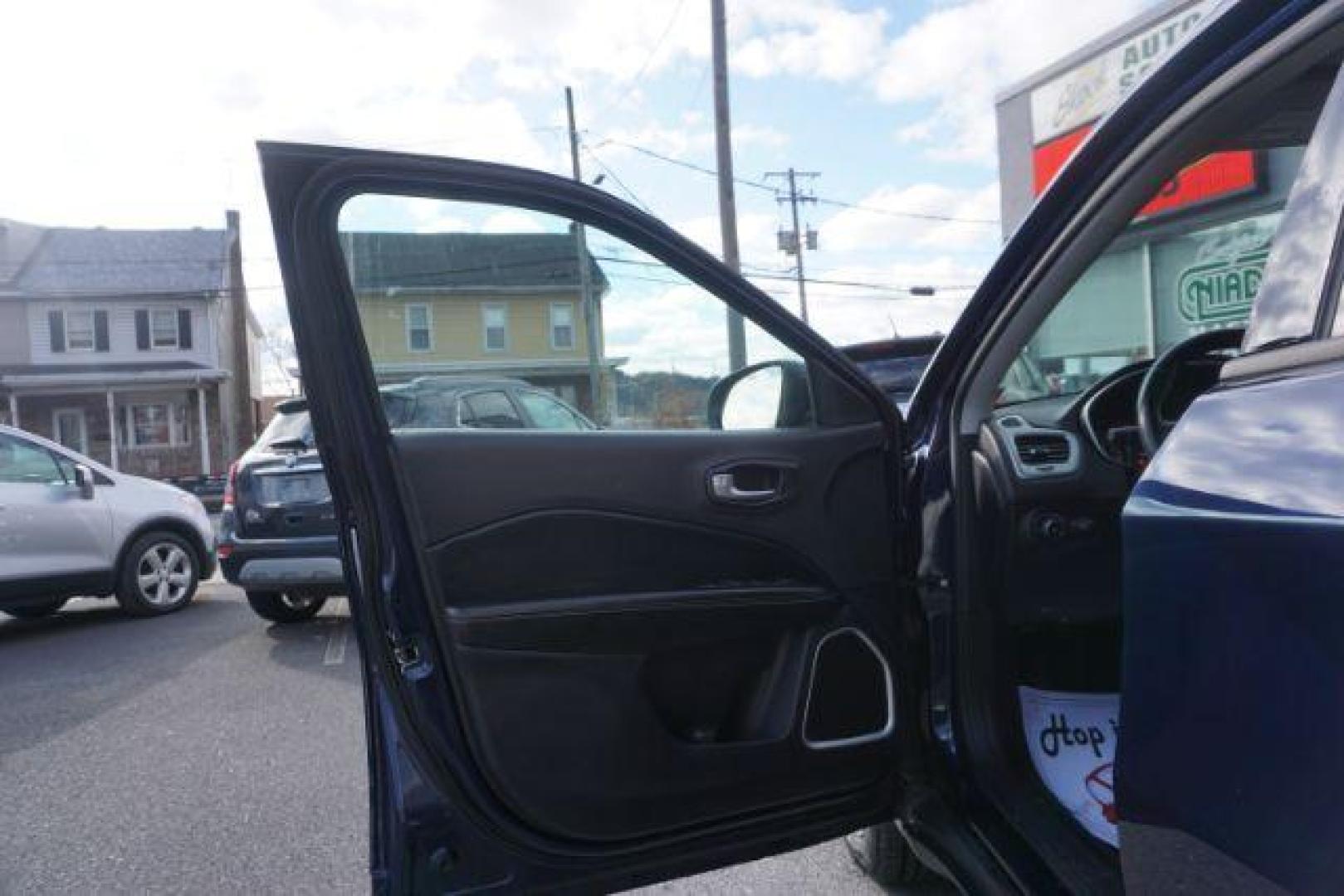 2018 Jazz Blue Pearl Coat/Black Clear Coat /leather Jeep Compass Latitude 4WD (3C4NJDBB3JT) with an 2.4L L4 DOHC 16V engine, located at 312 Centre Ave, Schuylkill Haven, PA, 17972, (570) 593-5278, 40.638130, -76.177383 - luggage rack - Photo#21