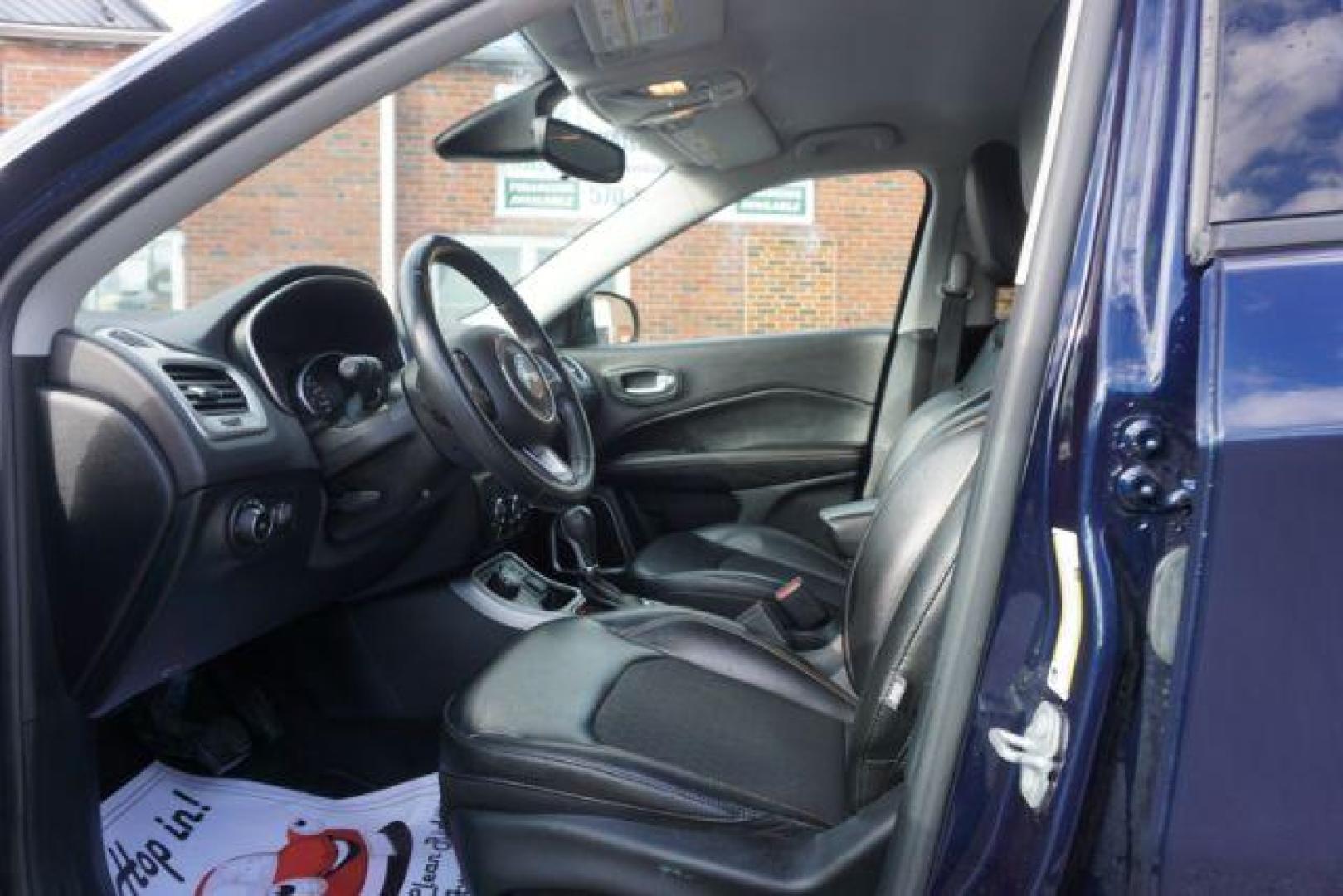 2018 Jazz Blue Pearl Coat/Black Clear Coat /leather Jeep Compass Latitude 4WD (3C4NJDBB3JT) with an 2.4L L4 DOHC 16V engine, located at 312 Centre Ave, Schuylkill Haven, PA, 17972, (570) 593-5278, 40.638130, -76.177383 - luggage rack - Photo#24