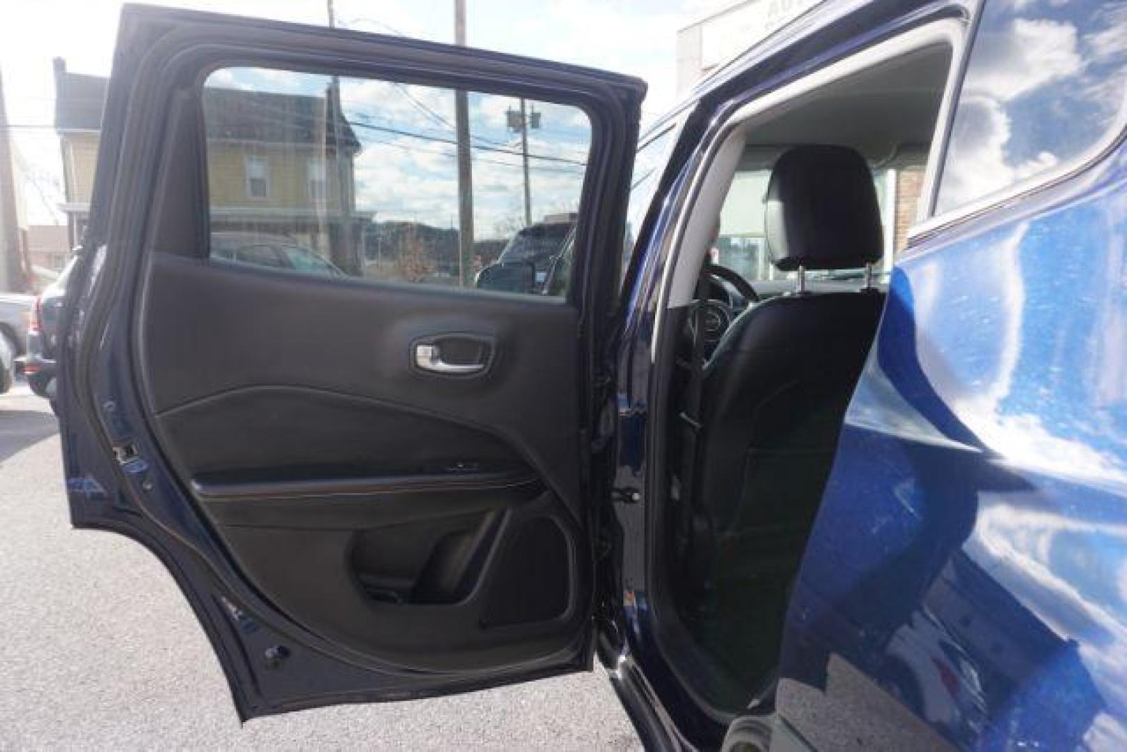 2018 Jazz Blue Pearl Coat/Black Clear Coat /leather Jeep Compass Latitude 4WD (3C4NJDBB3JT) with an 2.4L L4 DOHC 16V engine, located at 312 Centre Ave, Schuylkill Haven, PA, 17972, (570) 593-5278, 40.638130, -76.177383 - luggage rack - Photo#34