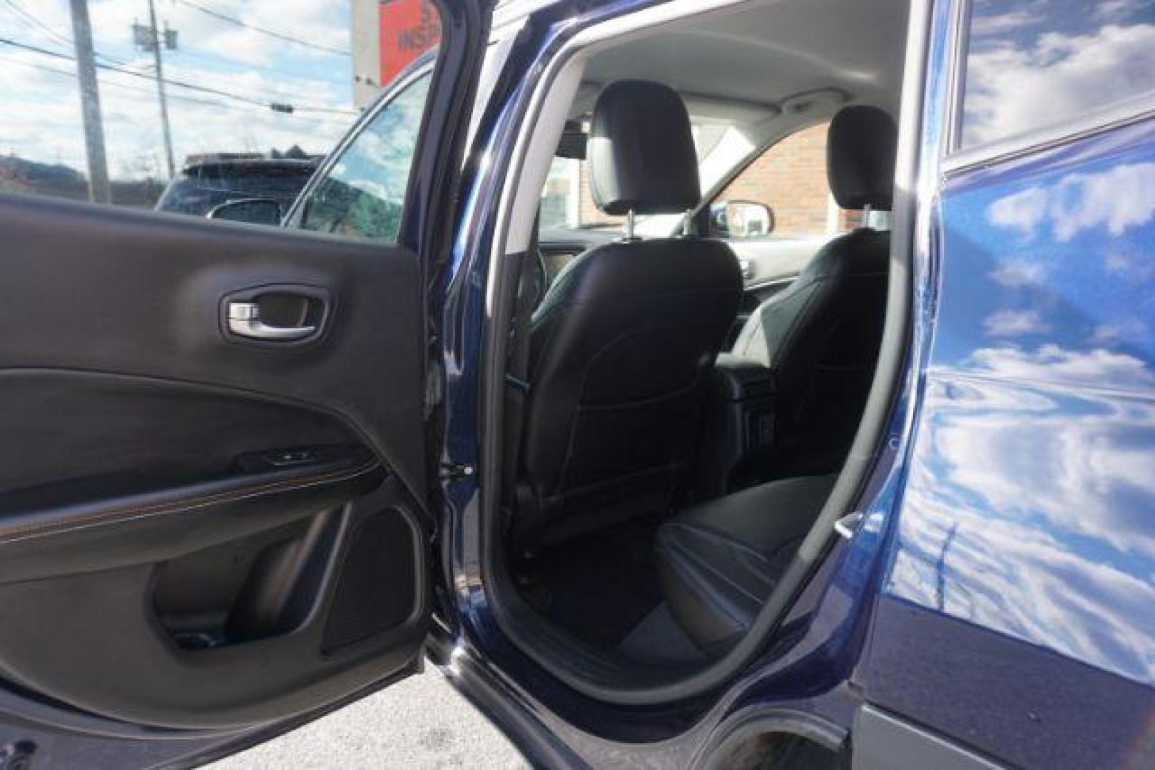 2018 Jazz Blue Pearl Coat/Black Clear Coat /leather Jeep Compass Latitude 4WD (3C4NJDBB3JT) with an 2.4L L4 DOHC 16V engine, located at 312 Centre Ave, Schuylkill Haven, PA, 17972, (570) 593-5278, 40.638130, -76.177383 - luggage rack - Photo#36