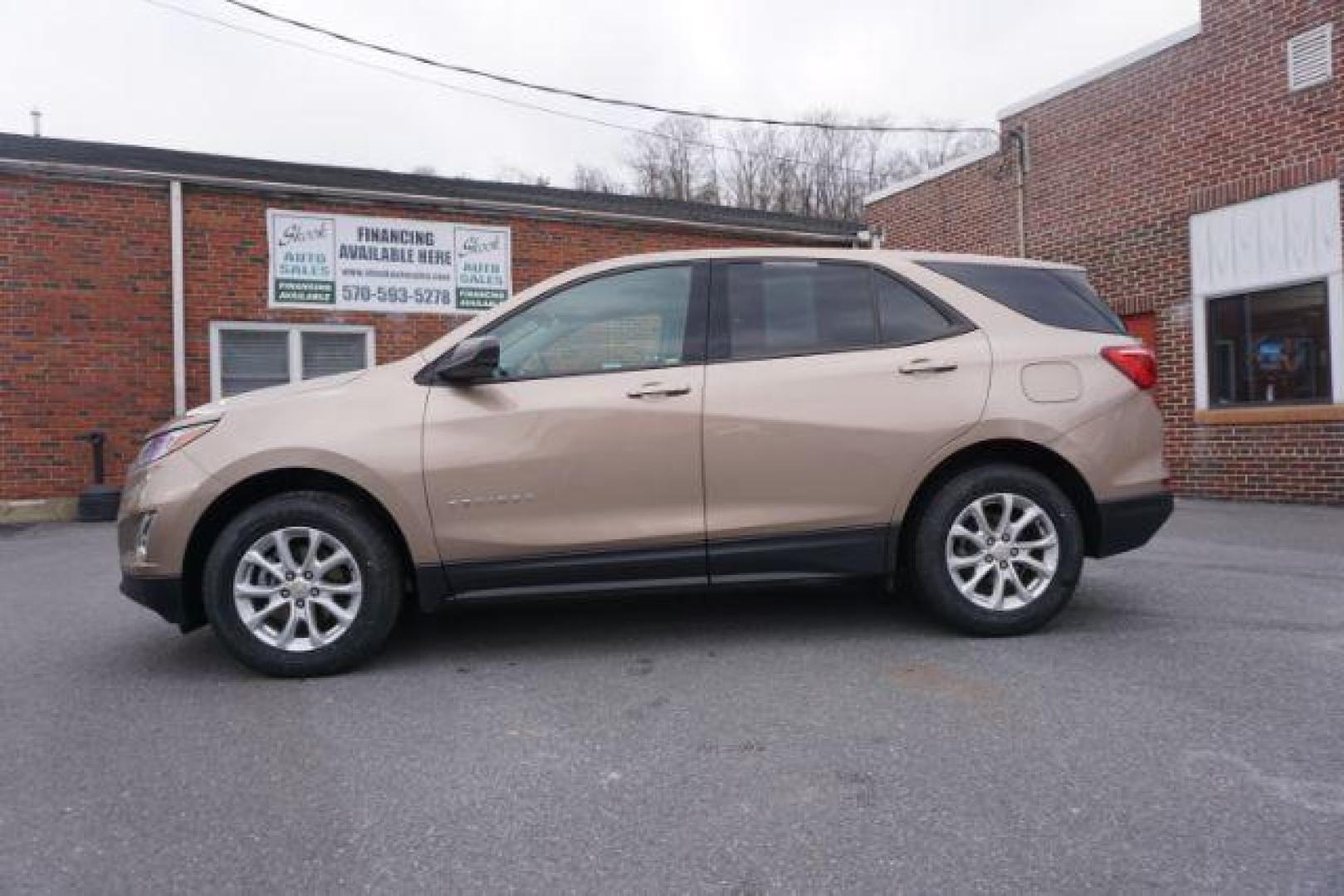 2019 Sandy Ridge Metallic /Medium Ash Gray, premium cloth Chevrolet Equinox LS 1.5 AWD (2GNAXSEV8K6) with an 1.5L L4 DIR DOHC 16V TURBO engine, 6-Speed Automatic transmission, located at 312 Centre Ave, Schuylkill Haven, PA, 17972, (570) 593-5278, 40.638130, -76.177383 - Photo#0