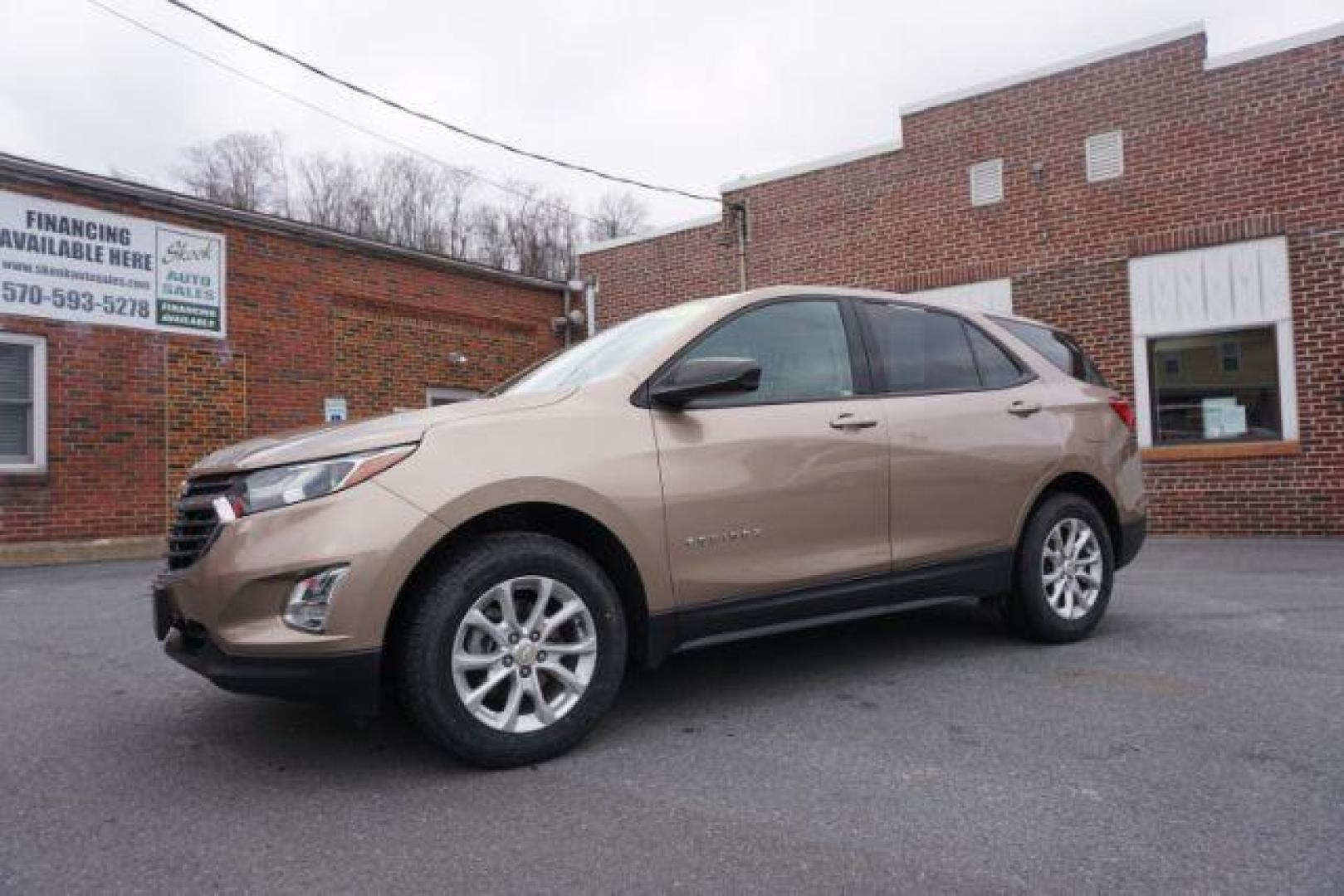 2019 Sandy Ridge Metallic /Medium Ash Gray, premium cloth Chevrolet Equinox LS 1.5 AWD (2GNAXSEV8K6) with an 1.5L L4 DIR DOHC 16V TURBO engine, 6-Speed Automatic transmission, located at 312 Centre Ave, Schuylkill Haven, PA, 17972, (570) 593-5278, 40.638130, -76.177383 - Photo#1