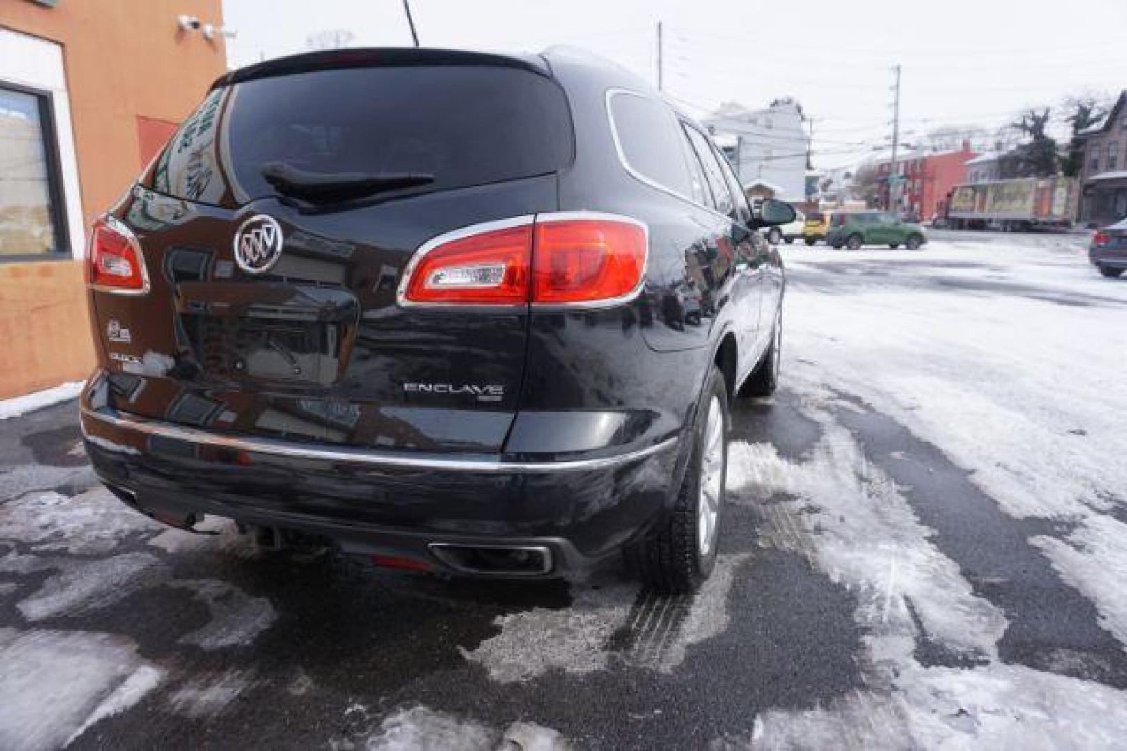 2015 Carbon Black Metallic /Ebony Buick Enclave Premium AWD (5GAKVCKD7FJ) with an 3.6L V6 DOHC 24V engine, 6-Speed Automatic Overdrive transmission, located at 312 Centre Ave, Schuylkill Haven, PA, 17972, (570) 593-5278, 40.638130, -76.177383 - power sunroof, rear entertainment system, towing pkg - Photo#13