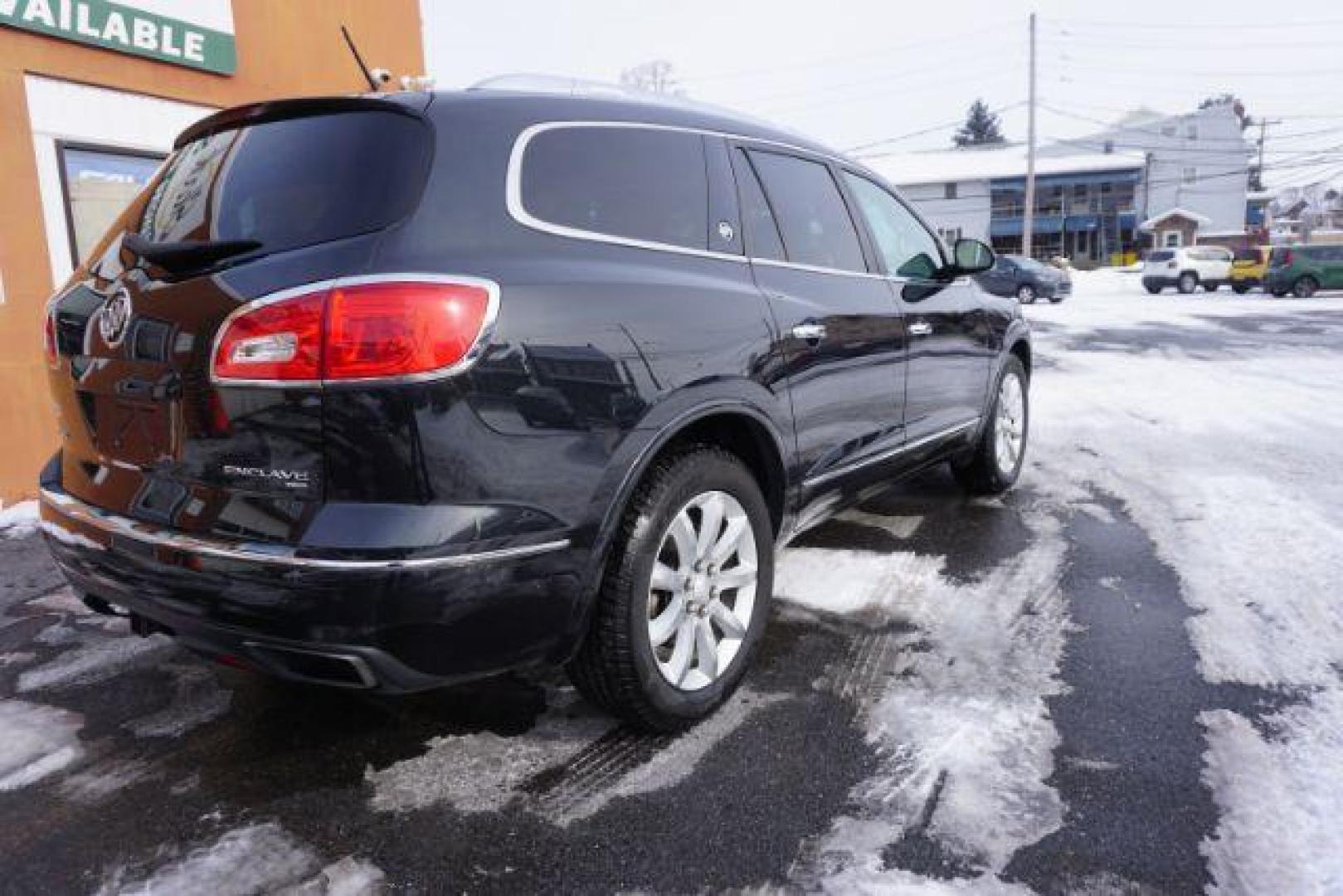 2015 Carbon Black Metallic /Ebony Buick Enclave Premium AWD (5GAKVCKD7FJ) with an 3.6L V6 DOHC 24V engine, 6-Speed Automatic Overdrive transmission, located at 312 Centre Ave, Schuylkill Haven, PA, 17972, (570) 593-5278, 40.638130, -76.177383 - power sunroof, rear entertainment system, towing pkg - Photo#14