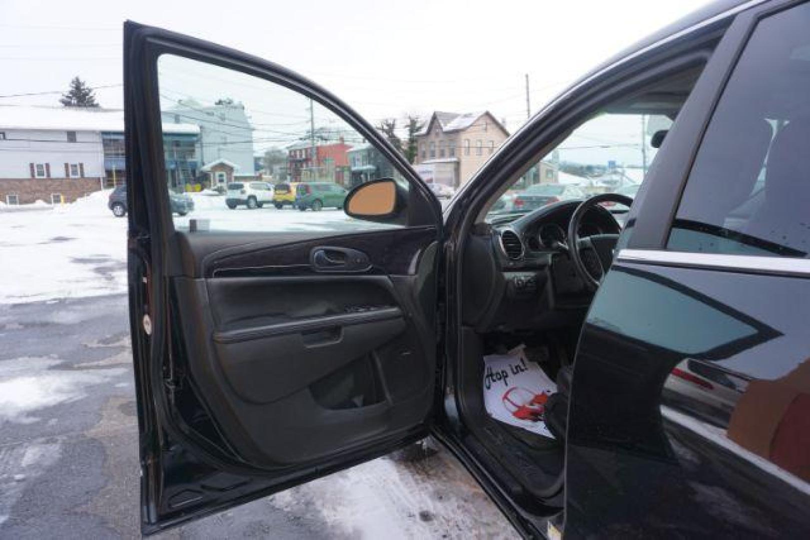 2015 Carbon Black Metallic /Ebony Buick Enclave Premium AWD (5GAKVCKD7FJ) with an 3.6L V6 DOHC 24V engine, 6-Speed Automatic Overdrive transmission, located at 312 Centre Ave, Schuylkill Haven, PA, 17972, (570) 593-5278, 40.638130, -76.177383 - power sunroof, rear entertainment system, towing pkg - Photo#18