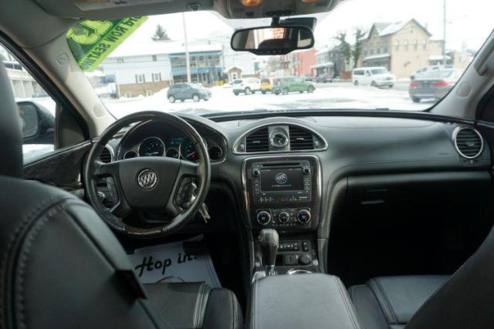 2015 Carbon Black Metallic /Ebony Buick Enclave Premium AWD (5GAKVCKD7FJ) with an 3.6L V6 DOHC 24V engine, 6-Speed Automatic Overdrive transmission, located at 312 Centre Ave, Schuylkill Haven, PA, 17972, (570) 593-5278, 40.638130, -76.177383 - power sunroof, rear entertainment system, towing pkg - Photo#36