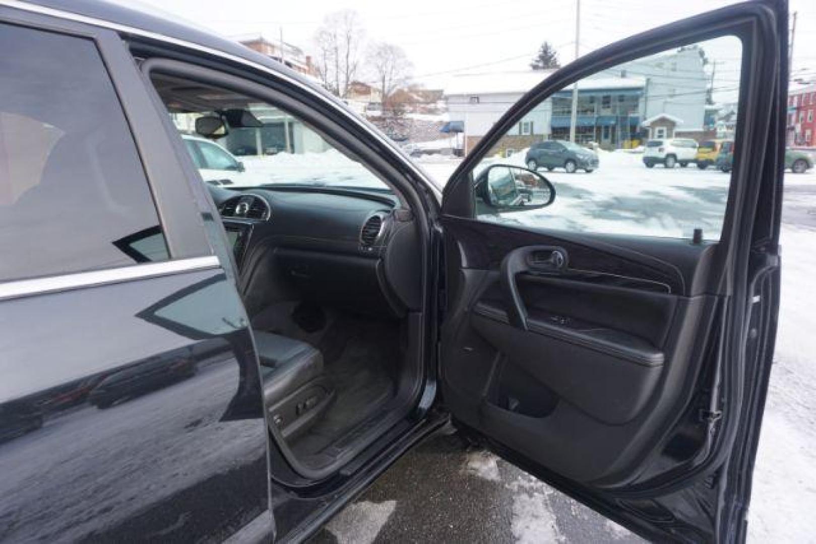 2015 Carbon Black Metallic /Ebony Buick Enclave Premium AWD (5GAKVCKD7FJ) with an 3.6L V6 DOHC 24V engine, 6-Speed Automatic Overdrive transmission, located at 312 Centre Ave, Schuylkill Haven, PA, 17972, (570) 593-5278, 40.638130, -76.177383 - power sunroof, rear entertainment system, towing pkg - Photo#47