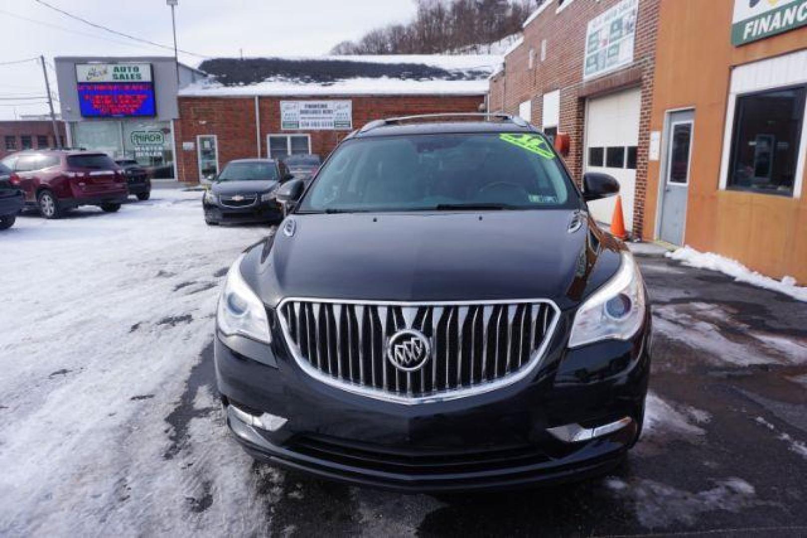 2015 Carbon Black Metallic /Ebony Buick Enclave Premium AWD (5GAKVCKD7FJ) with an 3.6L V6 DOHC 24V engine, 6-Speed Automatic Overdrive transmission, located at 312 Centre Ave, Schuylkill Haven, PA, 17972, (570) 593-5278, 40.638130, -76.177383 - power sunroof, rear entertainment system, towing pkg - Photo#4