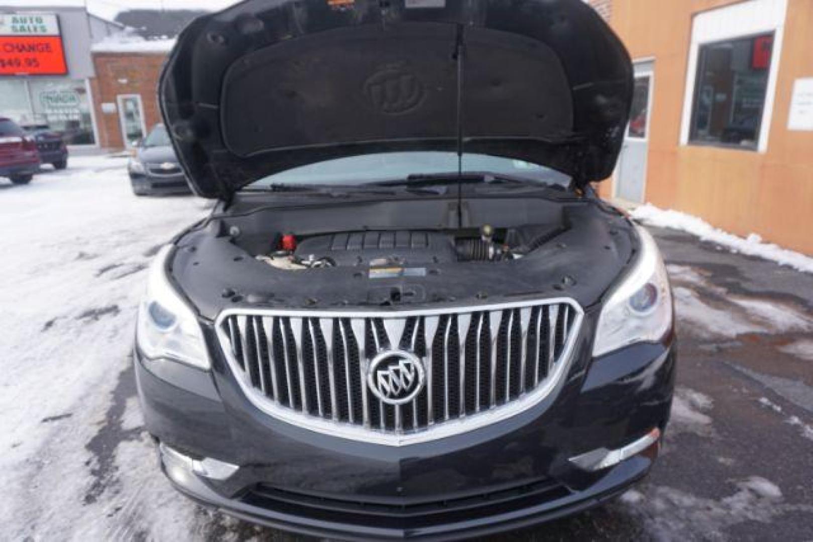 2015 Carbon Black Metallic /Ebony Buick Enclave Premium AWD (5GAKVCKD7FJ) with an 3.6L V6 DOHC 24V engine, 6-Speed Automatic Overdrive transmission, located at 312 Centre Ave, Schuylkill Haven, PA, 17972, (570) 593-5278, 40.638130, -76.177383 - power sunroof, rear entertainment system, towing pkg - Photo#54