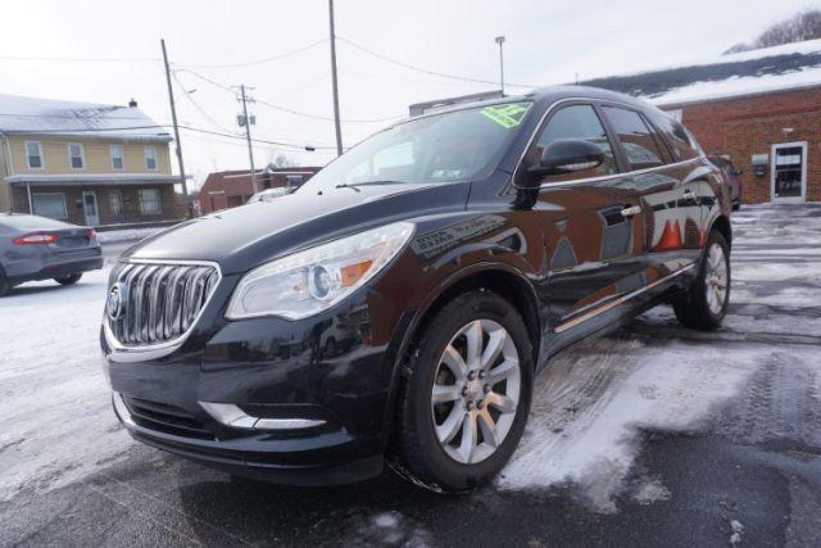 2015 Carbon Black Metallic /Ebony Buick Enclave Premium AWD (5GAKVCKD7FJ) with an 3.6L V6 DOHC 24V engine, 6-Speed Automatic Overdrive transmission, located at 312 Centre Ave, Schuylkill Haven, PA, 17972, (570) 593-5278, 40.638130, -76.177383 - power sunroof, rear entertainment system, towing pkg - Photo#6