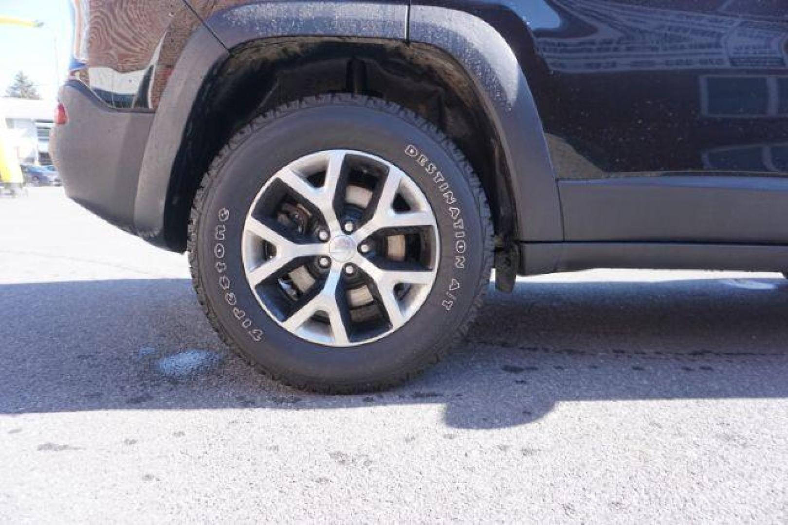 2017 Diamond Black Crystal Pearlcoat /Black Jeep Cherokee Trailhawk 4x4 (1C4PJMBS3HW) with an Pentastar 3.2L V-6 DOHC engine, located at 312 Centre Ave, Schuylkill Haven, PA, 17972, (570) 593-5278, 40.638130, -76.177383 - automatic climate control, heated exterior mirrors, heated front seats, navigation, passive keyless entry, power drivers seat, power liftgate, rear parking sensors, remote engine starter. - Photo#9