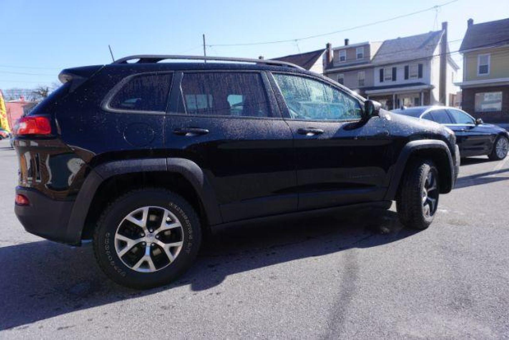 2017 Diamond Black Crystal Pearlcoat /Black Jeep Cherokee Trailhawk 4x4 (1C4PJMBS3HW) with an Pentastar 3.2L V-6 DOHC engine, located at 312 Centre Ave, Schuylkill Haven, PA, 17972, (570) 593-5278, 40.638130, -76.177383 - automatic climate control, heated exterior mirrors, heated front seats, navigation, passive keyless entry, power drivers seat, power liftgate, rear parking sensors, remote engine starter. - Photo#10