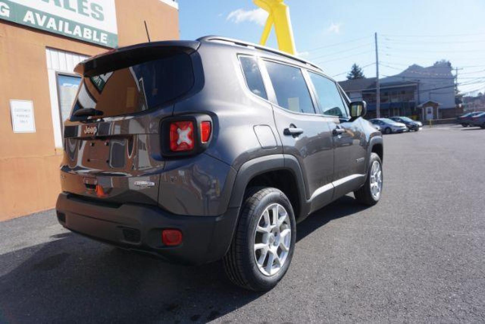 2019 Granite Crystal Metallic Clearcoat /Black Jeep Renegade Latitude 4x4 (ZACNJBBB3KP) with an 1.3L I-4 gasoline direct injection engine, located at 312 Centre Ave, Schuylkill Haven, PA, 17972, (570) 593-5278, 40.638130, -76.177383 - blind spot monitor, collision avoidance, HID headlamps, heated front seats, lane departure warning, luggage rack, navigation, passive keyless entry, power removeable open air sunroof, remote engine starter. - Photo#9