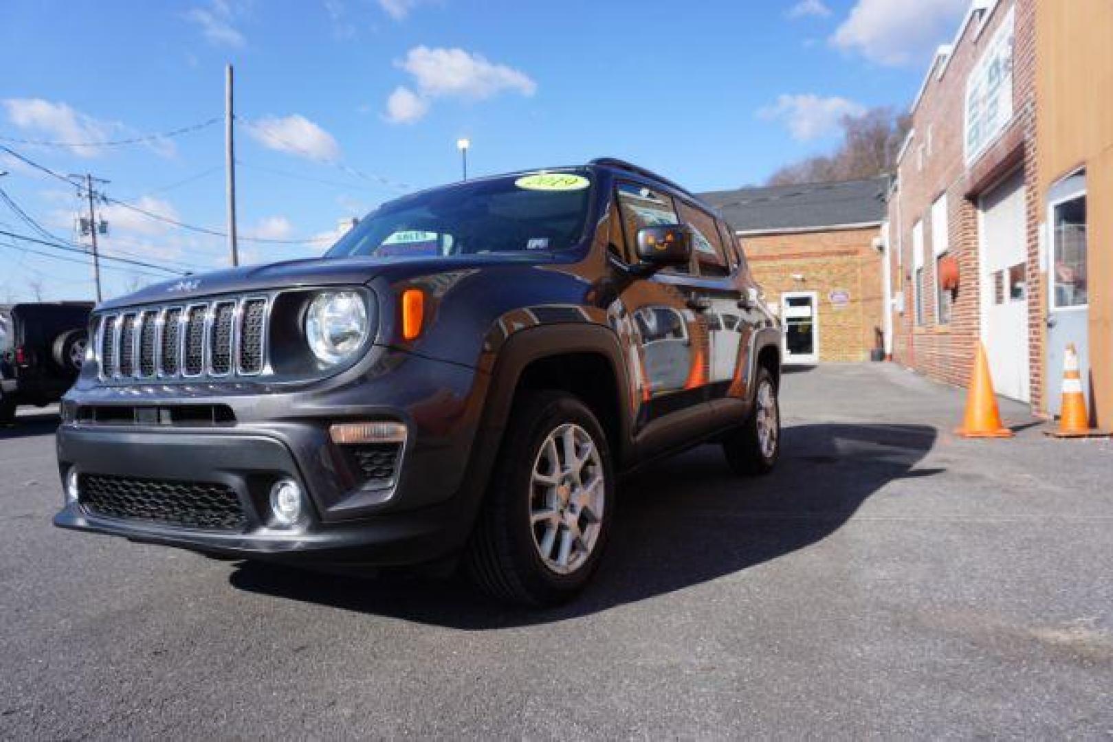 2019 Granite Crystal Metallic Clearcoat /Black Jeep Renegade Latitude 4x4 (ZACNJBBB3KP) with an 1.3L I-4 gasoline direct injection engine, located at 312 Centre Ave, Schuylkill Haven, PA, 17972, (570) 593-5278, 40.638130, -76.177383 - blind spot monitor, collision avoidance, HID headlamps, heated front seats, lane departure warning, luggage rack, navigation, passive keyless entry, power removeable open air sunroof, remote engine starter. - Photo#3