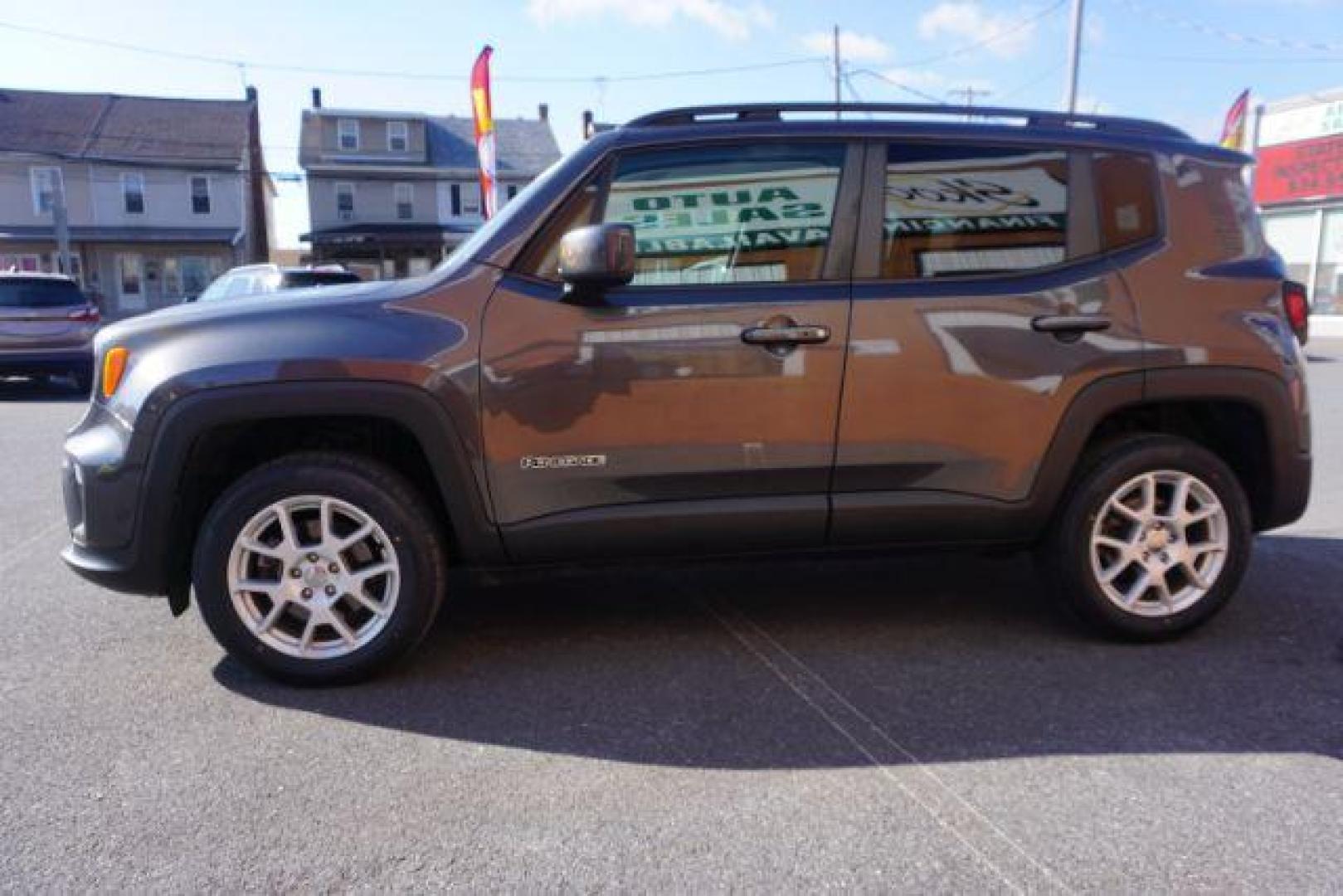 2019 Granite Crystal Metallic Clearcoat /Black Jeep Renegade Latitude 4x4 (ZACNJBBB3KP) with an 1.3L I-4 gasoline direct injection engine, located at 312 Centre Ave, Schuylkill Haven, PA, 17972, (570) 593-5278, 40.638130, -76.177383 - blind spot monitor, collision avoidance, HID headlamps, heated front seats, lane departure warning, luggage rack, navigation, passive keyless entry, power removeable open air sunroof, remote engine starter. - Photo#6