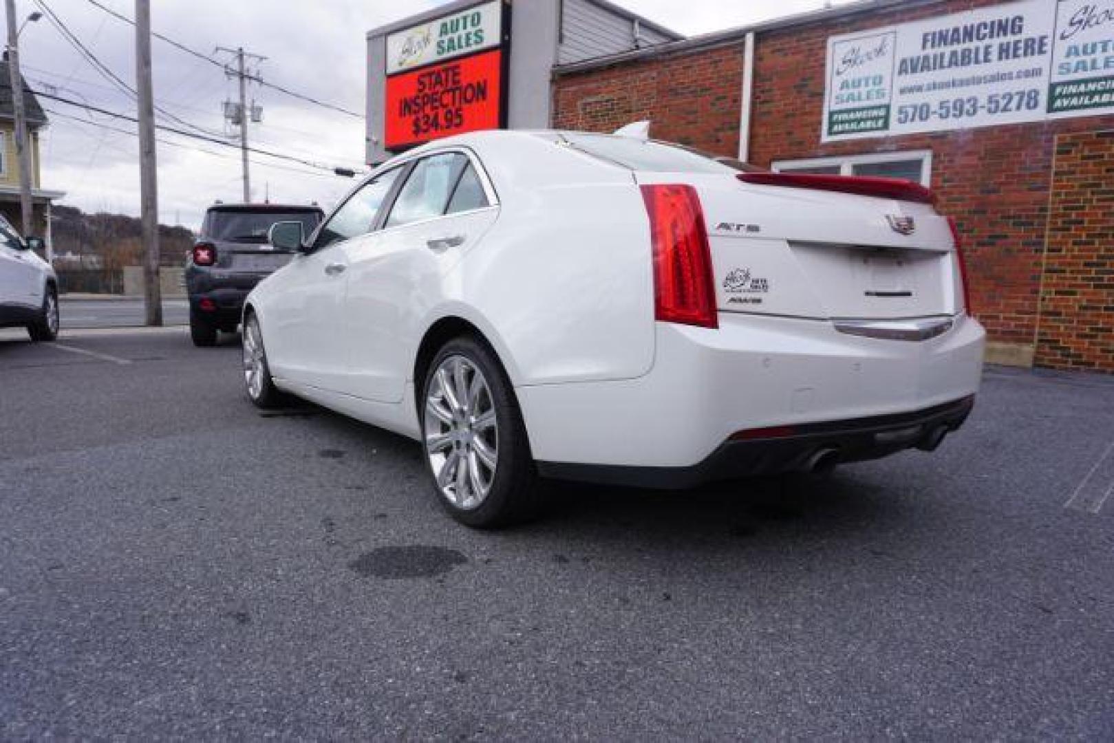 2017 Crystal White Tricoat /Light Neutral w/Jet Black Accents Cadillac ATS Luxury (1G6AH5RX9H0) with an 2L I-4 gasoline direct injection engine, located at 312 Centre Ave, Schuylkill Haven, PA, 17972, (570) 593-5278, 40.638130, -76.177383 - blind spot monitor, collision avoidance, lane departure warning - Photo#10