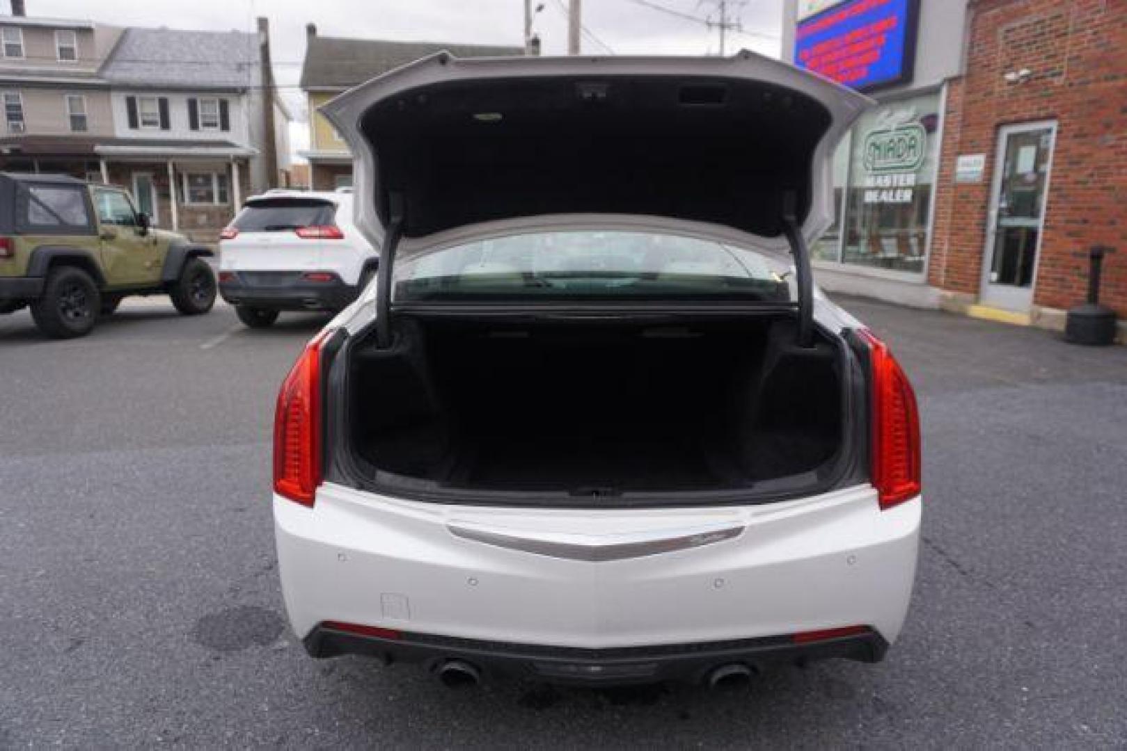 2017 Crystal White Tricoat /Light Neutral w/Jet Black Accents Cadillac ATS Luxury (1G6AH5RX9H0) with an 2L I-4 gasoline direct injection engine, located at 312 Centre Ave, Schuylkill Haven, PA, 17972, (570) 593-5278, 40.638130, -76.177383 - blind spot monitor, collision avoidance, lane departure warning - Photo#39