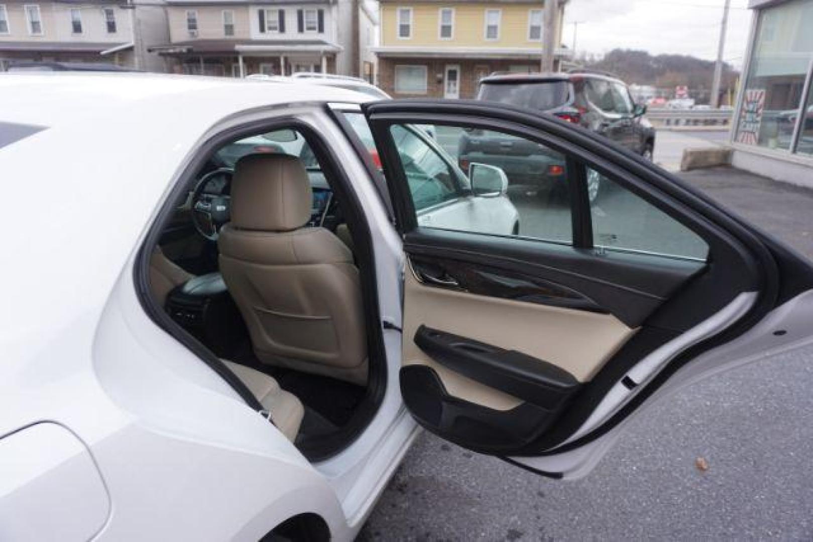 2017 Crystal White Tricoat /Light Neutral w/Jet Black Accents Cadillac ATS Luxury (1G6AH5RX9H0) with an 2L I-4 gasoline direct injection engine, located at 312 Centre Ave, Schuylkill Haven, PA, 17972, (570) 593-5278, 40.638130, -76.177383 - blind spot monitor, collision avoidance, lane departure warning - Photo#40