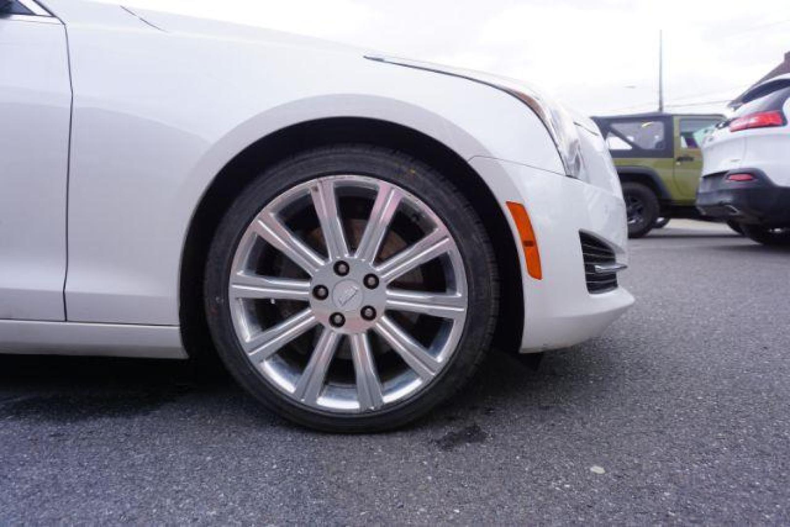 2017 Crystal White Tricoat /Light Neutral w/Jet Black Accents Cadillac ATS Luxury (1G6AH5RX9H0) with an 2L I-4 gasoline direct injection engine, located at 312 Centre Ave, Schuylkill Haven, PA, 17972, (570) 593-5278, 40.638130, -76.177383 - blind spot monitor, collision avoidance, lane departure warning - Photo#5