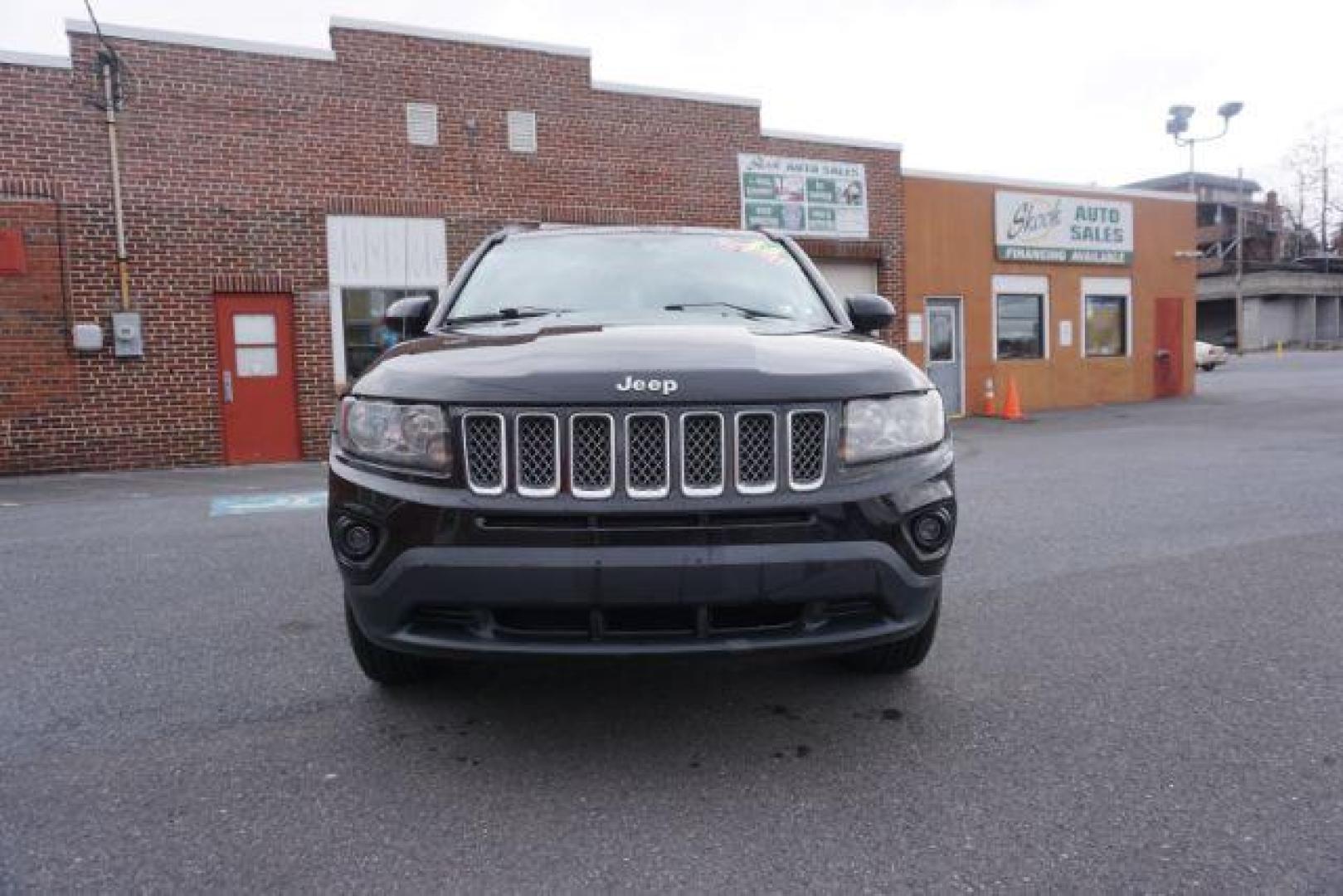 2014 Black Clearcoat /Dark Slate Gray Jeep Compass Latitude (1C4NJDEBXED) with an 2.4L I-4 DOHC engine, located at 312 Centre Ave, Schuylkill Haven, PA, 17972, (570) 593-5278, 40.638130, -76.177383 - bluetooth, locking/limited slip differential - Photo#3