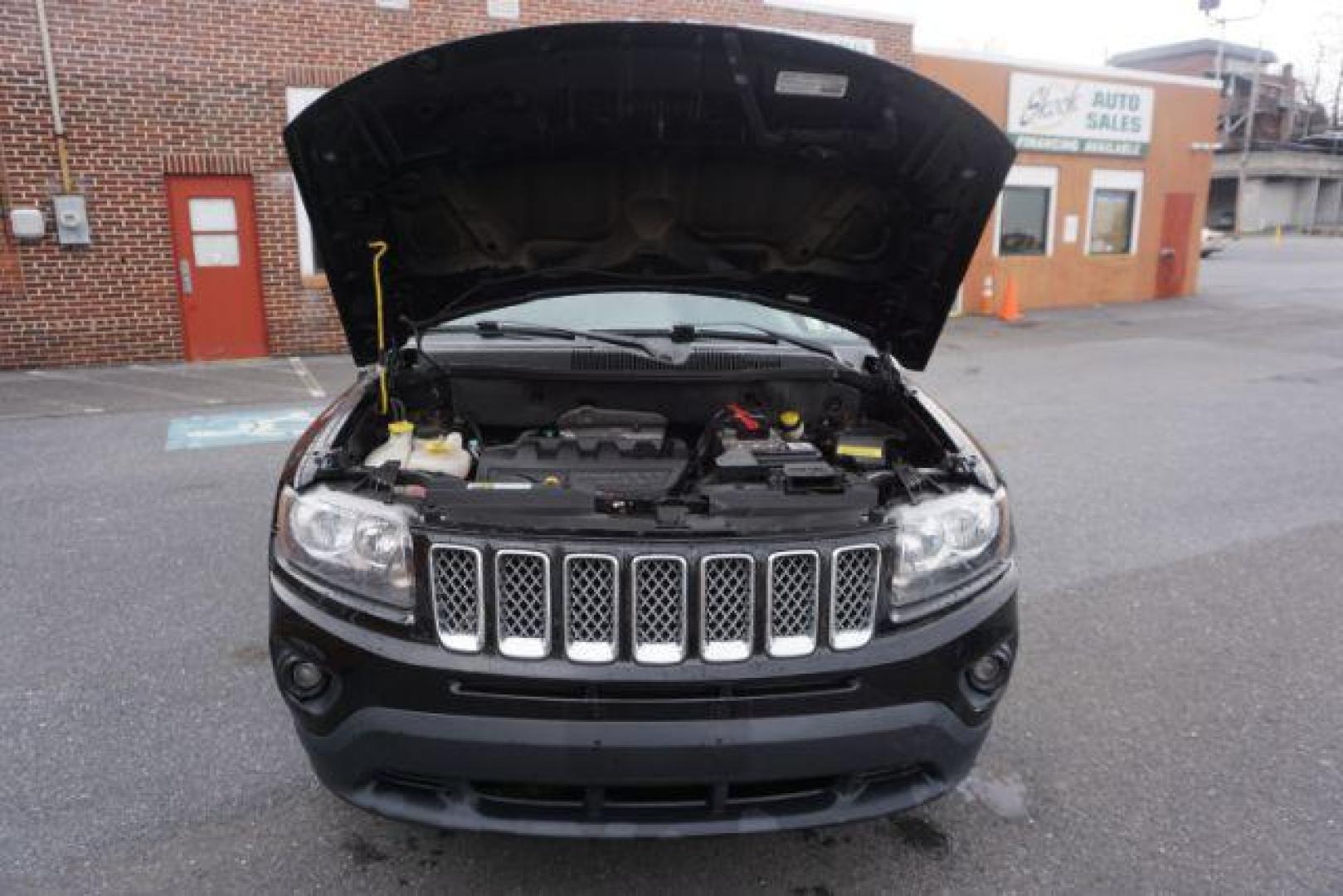 2014 Black Clearcoat /Dark Slate Gray Jeep Compass Latitude (1C4NJDEBXED) with an 2.4L I-4 DOHC engine, located at 312 Centre Ave, Schuylkill Haven, PA, 17972, (570) 593-5278, 40.638130, -76.177383 - bluetooth, locking/limited slip differential - Photo#53