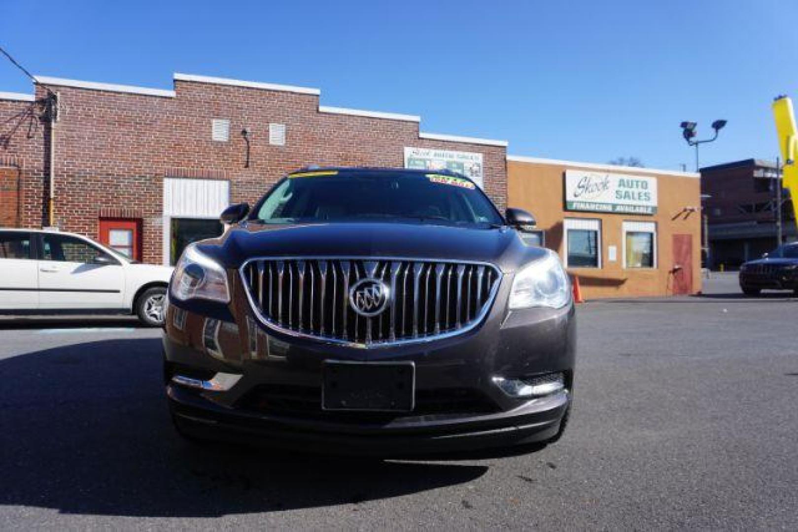 2017 Iridium Metallic /Light Titanium w/Dark Titanium Accents Buick Enclave Leather (5GAKVBKD8HJ) with an 3.6L V-6 gasoline direct injection engine, located at 312 Centre Ave, Schuylkill Haven, PA, 17972, (570) 593-5278, 40.638130, -76.177383 - collision avoidance, lane departure warning, luggage rack, navigation - Photo#3