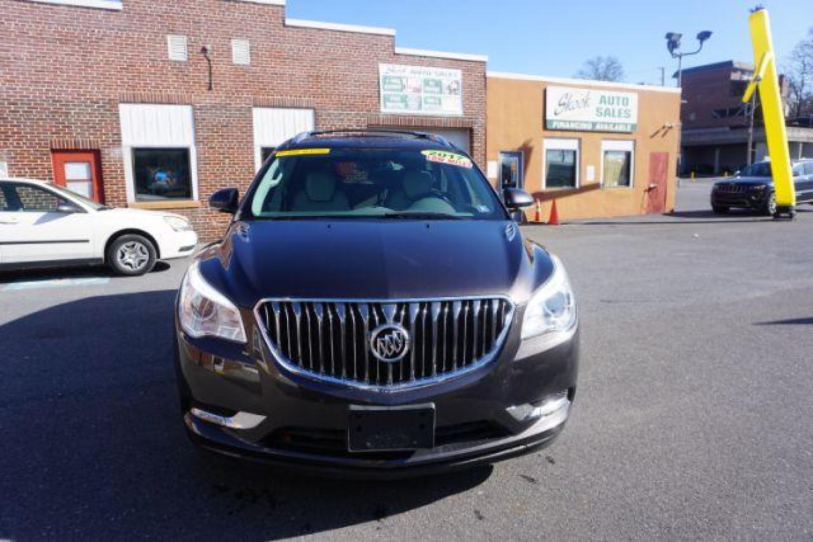 2017 Iridium Metallic /Light Titanium w/Dark Titanium Accents Buick Enclave Leather (5GAKVBKD8HJ) with an 3.6L V-6 gasoline direct injection engine, located at 312 Centre Ave, Schuylkill Haven, PA, 17972, (570) 593-5278, 40.638130, -76.177383 - collision avoidance, lane departure warning, luggage rack, navigation - Photo#4