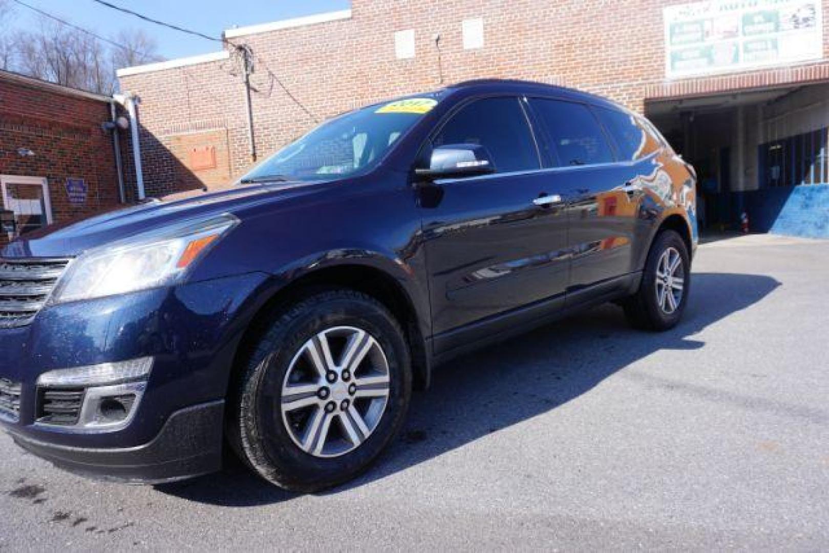 2017 Blue Velvet Metallic /Dark Titanium/Light Titanium Chevrolet Traverse 1LT (1GNKVGKD6HJ) with an 3.6L V-6 gasoline direct injection engine, located at 312 Centre Ave, Schuylkill Haven, PA, 17972, (570) 593-5278, 40.638130, -76.177383 - Heated Front Seats, Power driver's seat - Photo#1