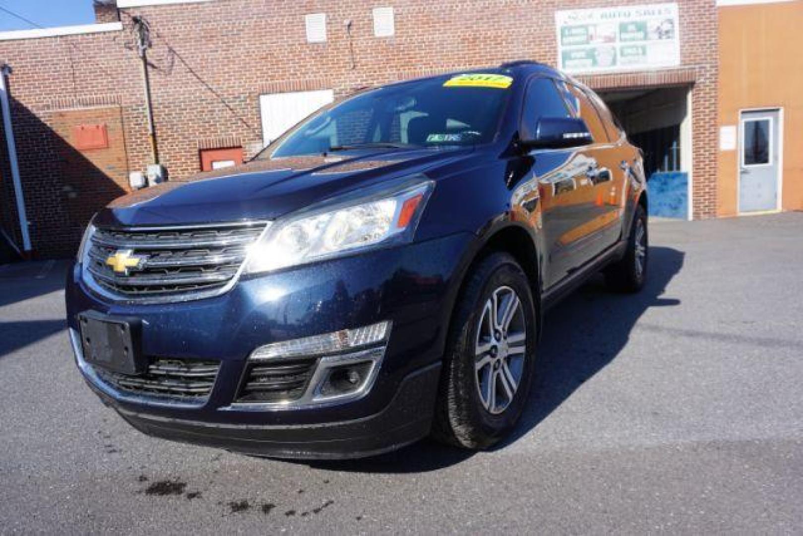 2017 Blue Velvet Metallic /Dark Titanium/Light Titanium Chevrolet Traverse 1LT (1GNKVGKD6HJ) with an 3.6L V-6 gasoline direct injection engine, located at 312 Centre Ave, Schuylkill Haven, PA, 17972, (570) 593-5278, 40.638130, -76.177383 - Heated Front Seats, Power driver's seat - Photo#2